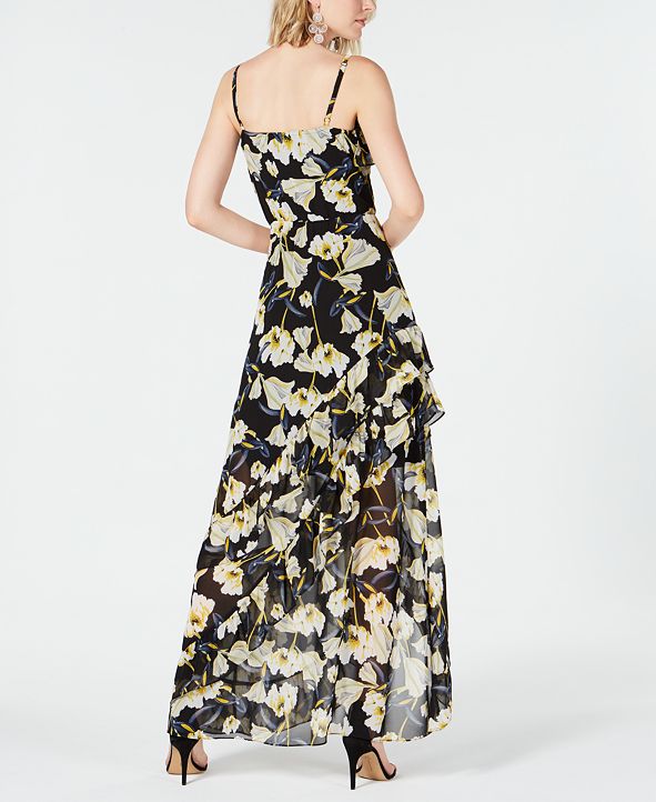 I.N.C. Ruffled High-Low Maxi Dress,