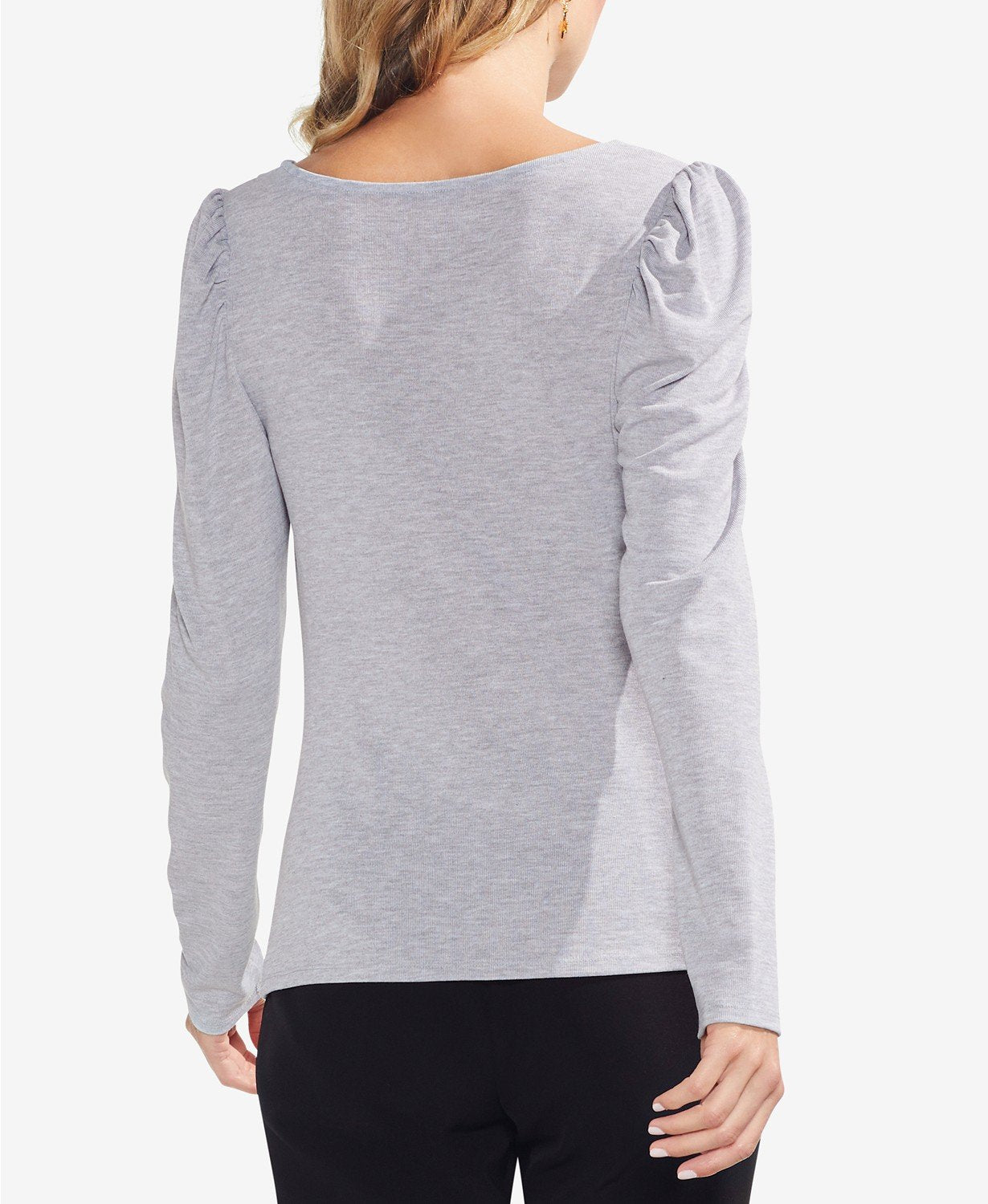 Vince Camuto Womens Long Sleeves Pull Shoulder Blouse