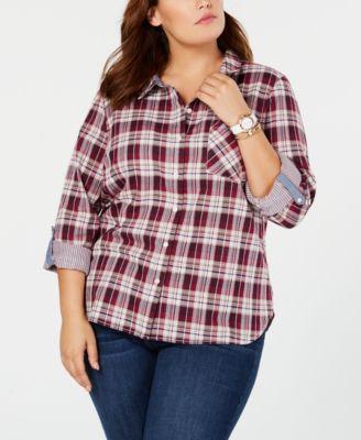 ROLL TAB- CITY PLAID - TopLine Fashion Lounge