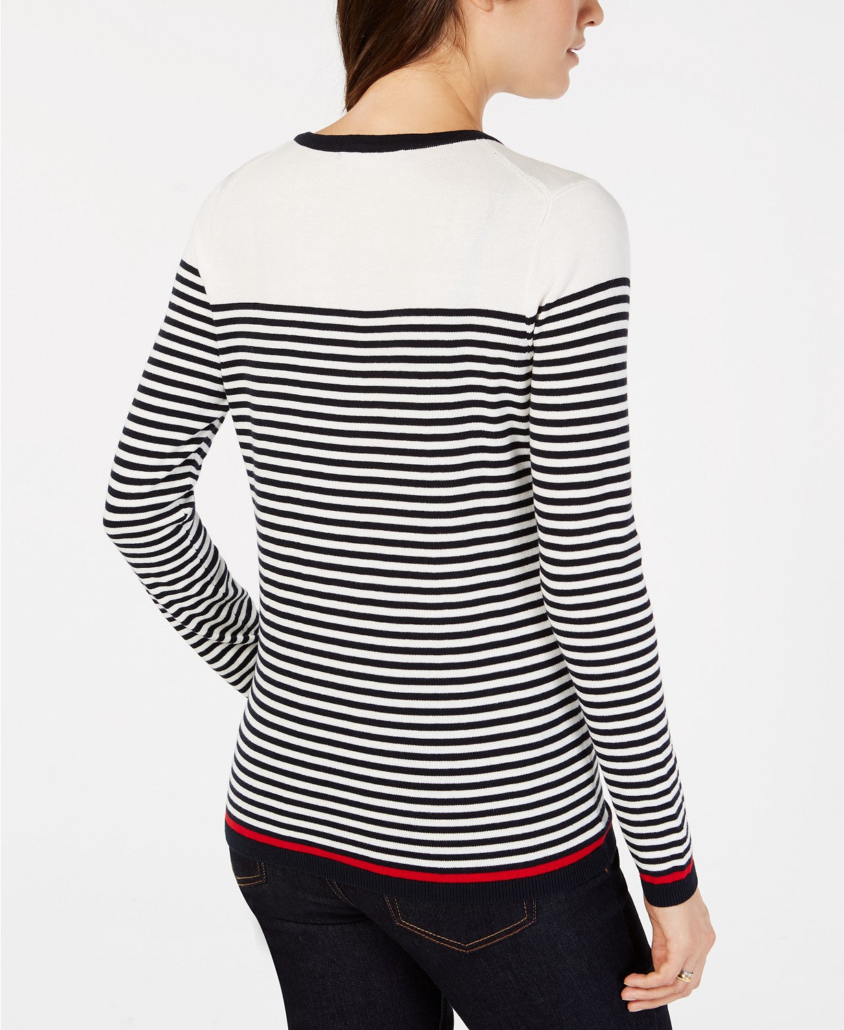 Tommy Hilfiger Cotton Striped Anchor Top