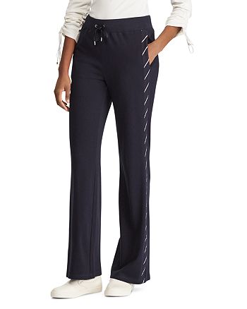 Lauren Ralph Lauren Tuxedo Stripe Drawstring Pants