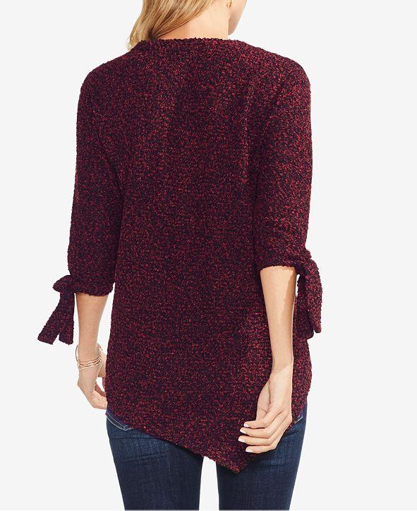 Vince Camuto Tie-Sleeve V-Hem Top - TopLine Fashion Lounge