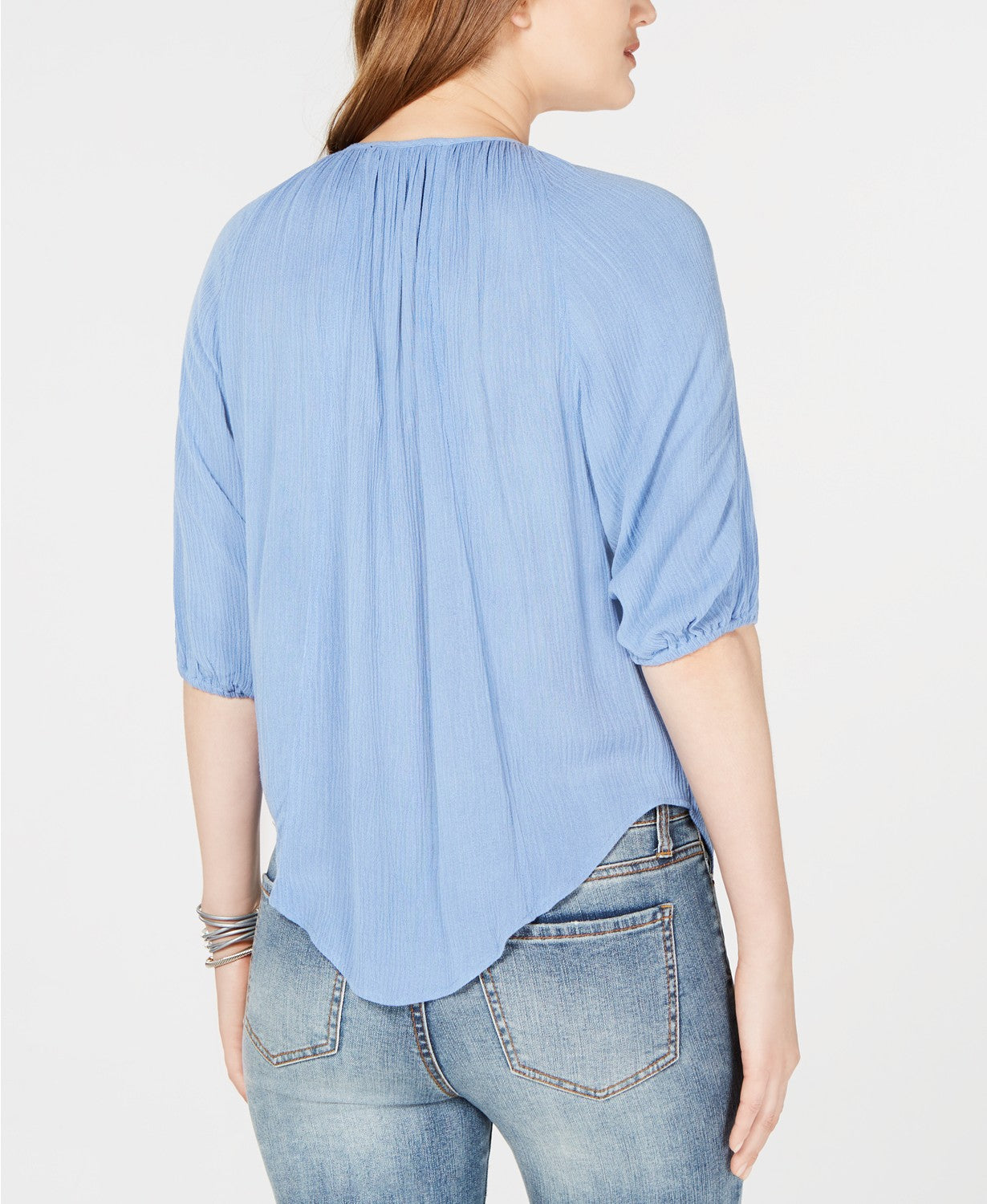 Karen Kane Tie Front Button Top