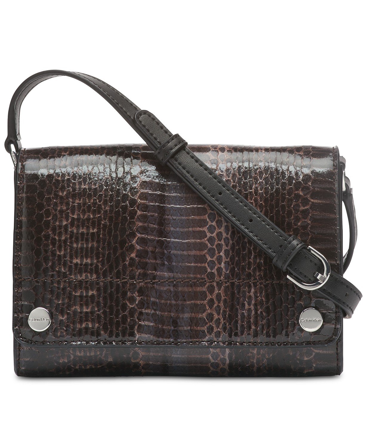 Calvin Klein Women's Susan Faux Leather Python Crossbody Handbag - TopLine Fashion Lounge