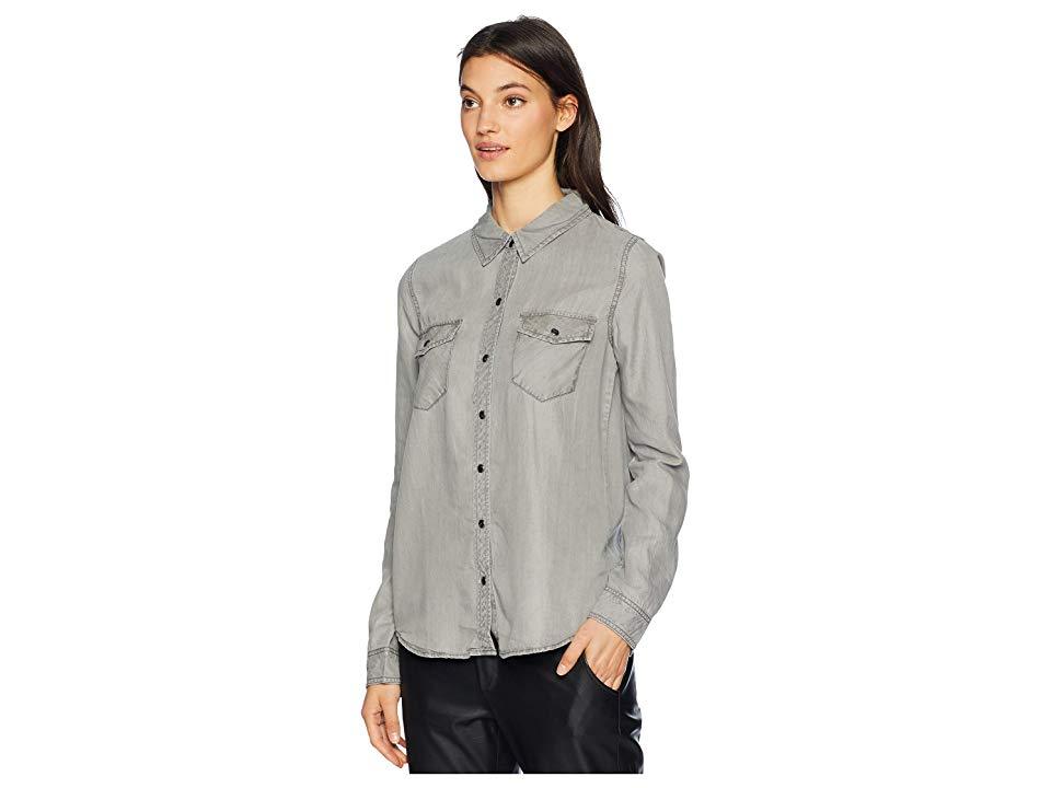 Sanctuary Cotton Snap-Front Shirt - TopLine Fashion Lounge