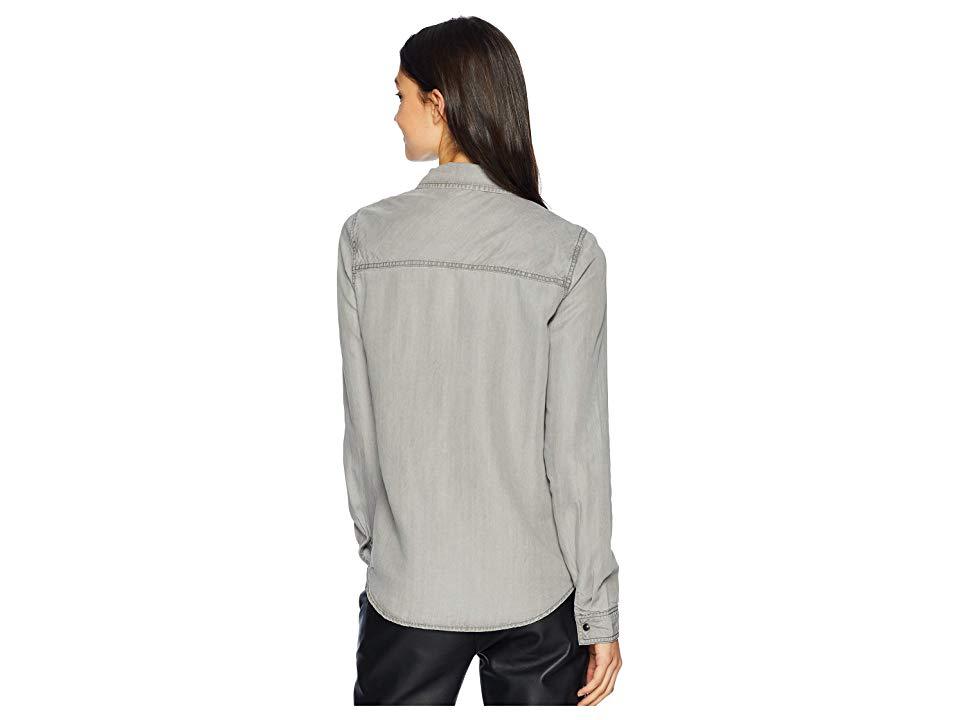 Sanctuary Cotton Snap-Front Shirt - TopLine Fashion Lounge