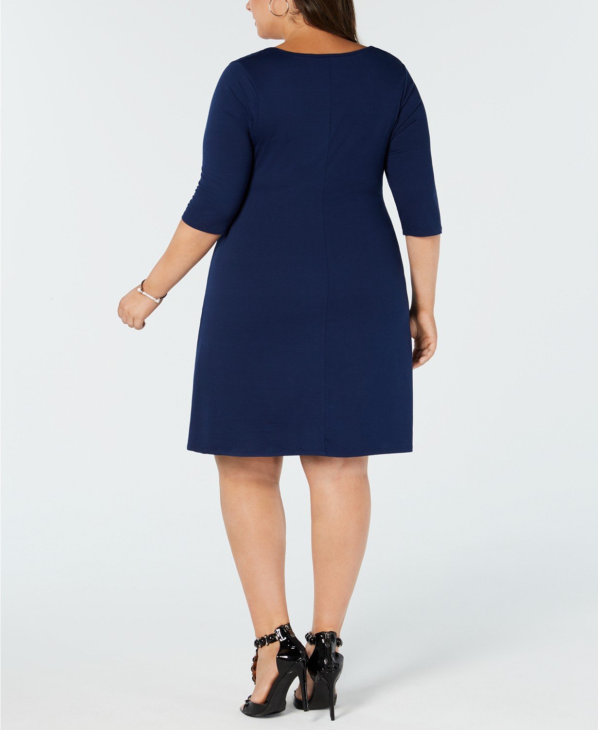 Love Squared Trendy Plus Size Corset-Front Dress - TopLine Fashion Lounge