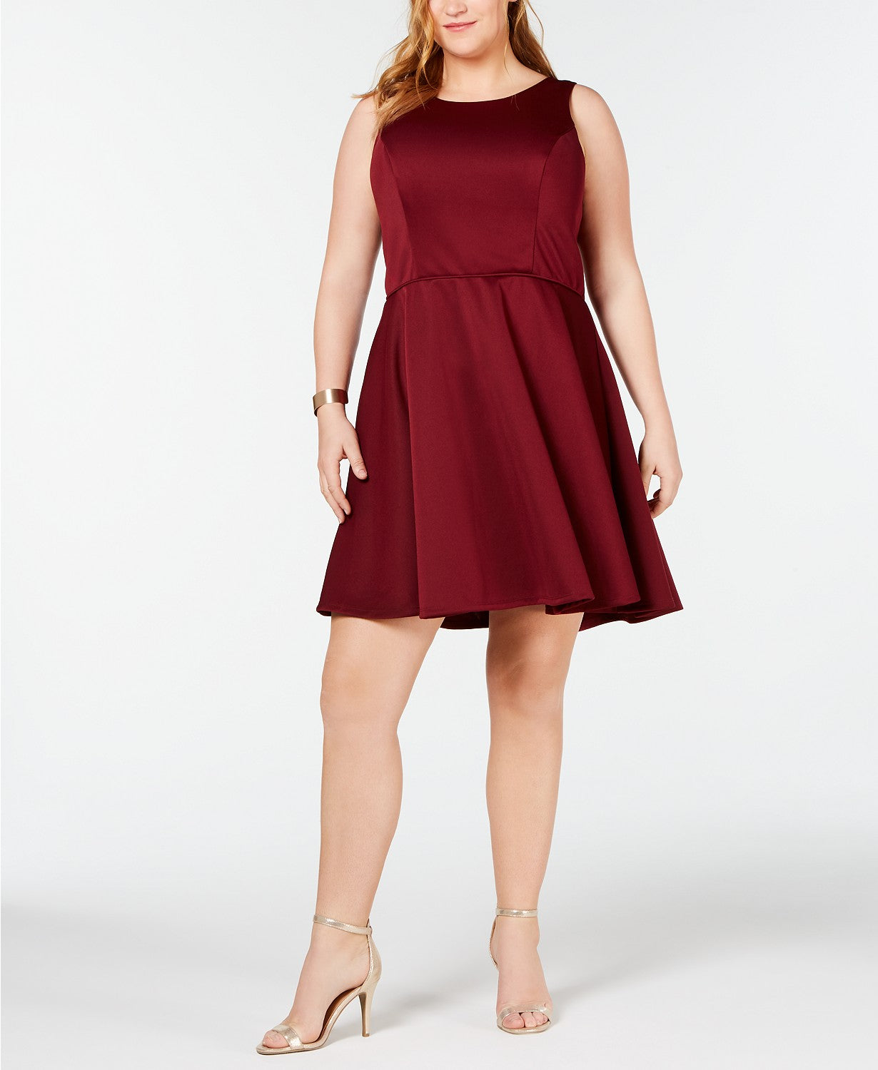 City Studios Trendy Plus Size A-Line Dress
