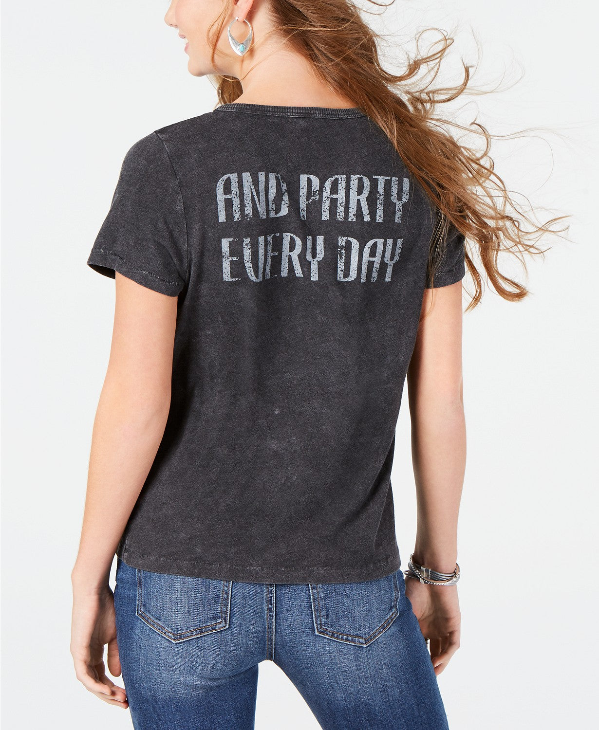 True Vintage Rock and Roll All Nite T-Shirt Jet Black XS