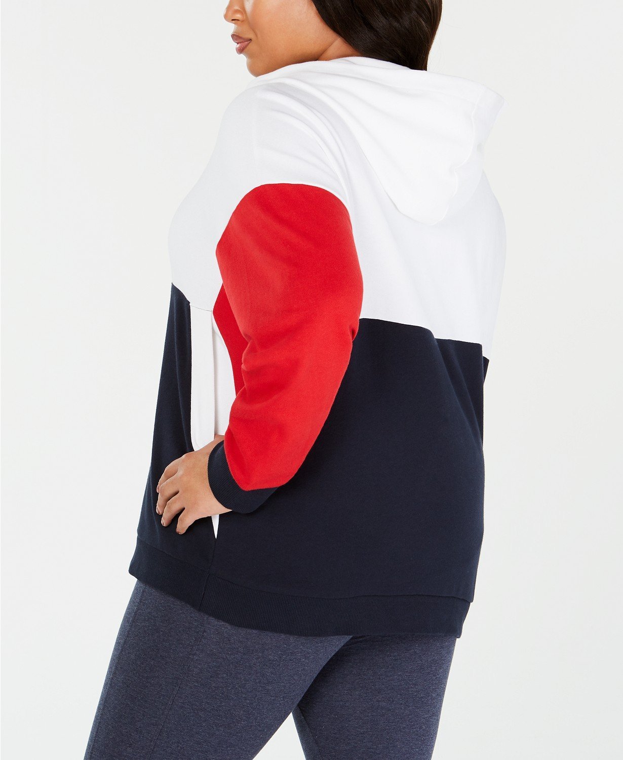 Tommy Hilfiger Plus Size Color Blocked Sweatshirt - TopLine Fashion Lounge