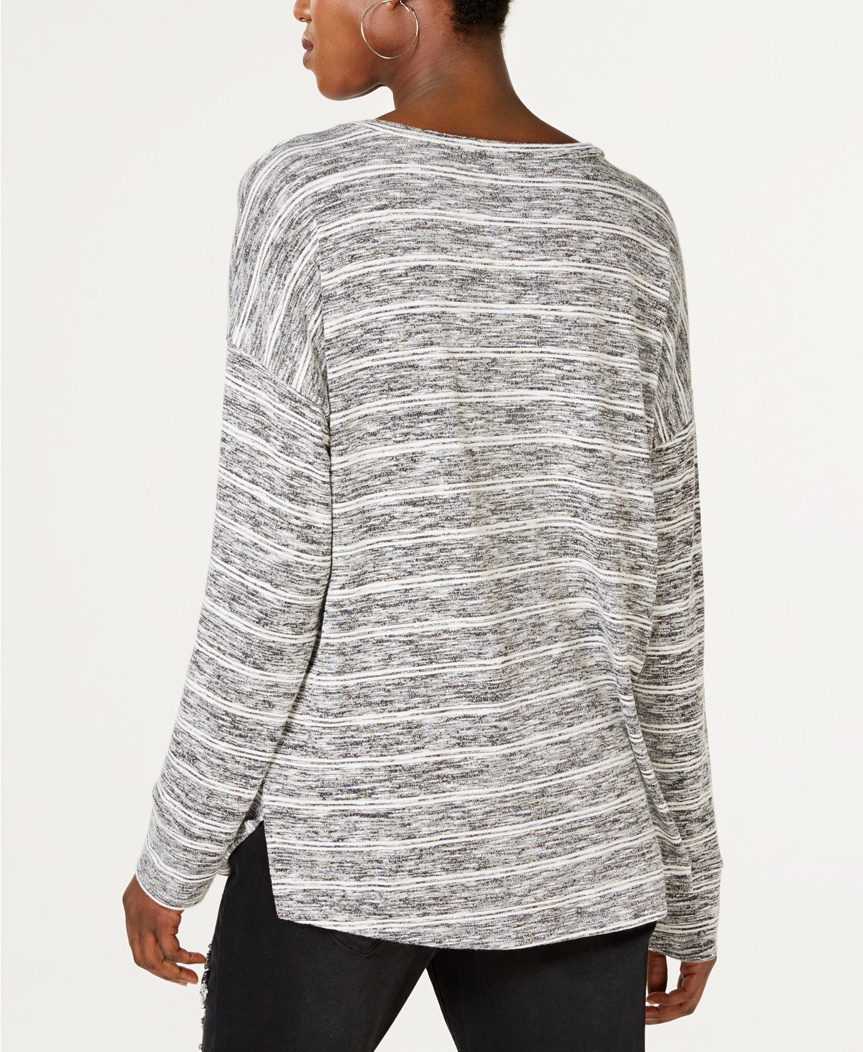 I.n.c. Long-Sleeve Striped Top - TopLine Fashion Lounge