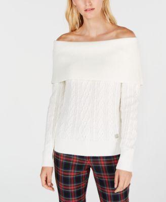 OFF SHLDR SWEATER - TopLine Fashion Lounge