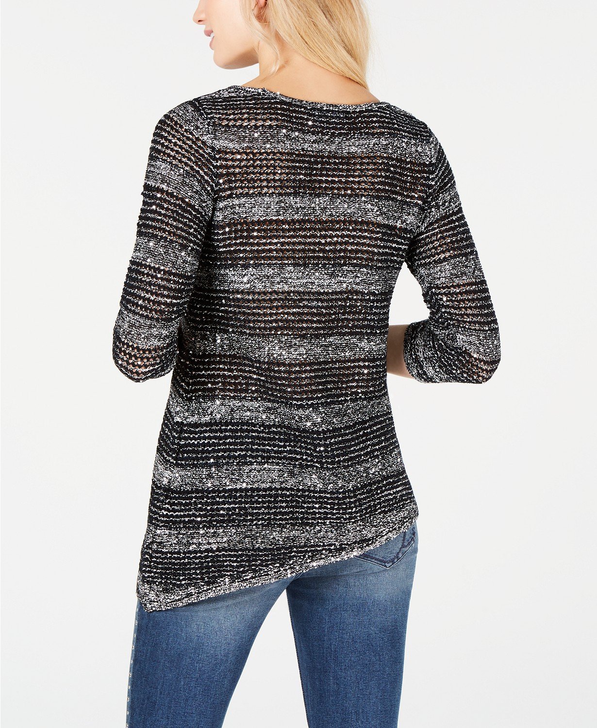 I.n.c. Sequined Sweater Tunic - TopLine Fashion Lounge