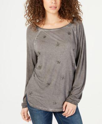 LS STAR TEE - TopLine Fashion Lounge