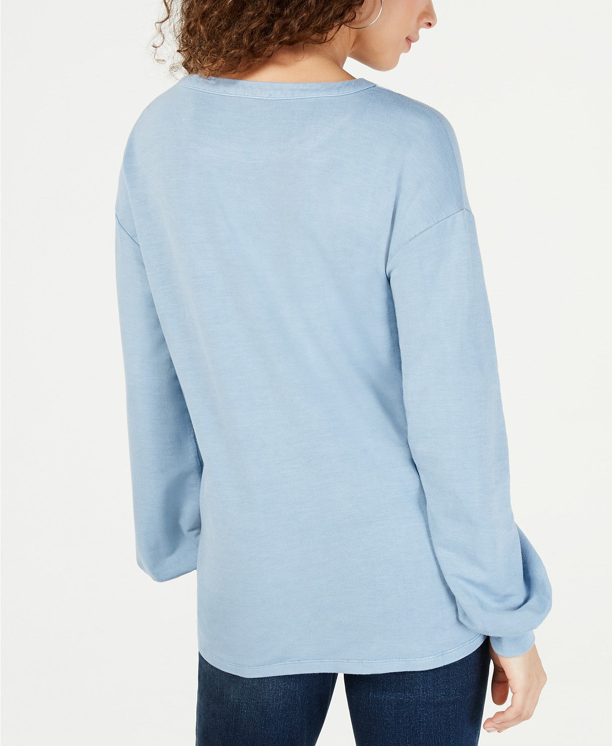 INC Cutout-Neck Graphic Sweatshirt