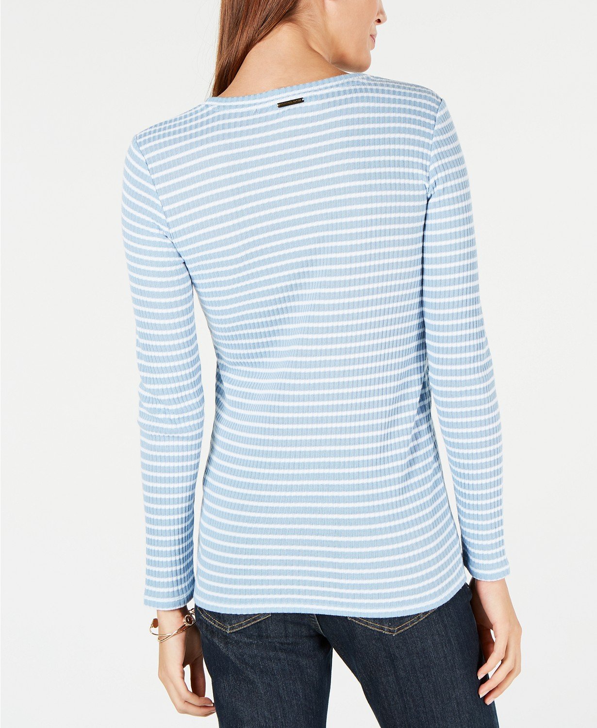 Michael Michael Kors Ribbed Lace-Up Top - TopLine Fashion Lounge