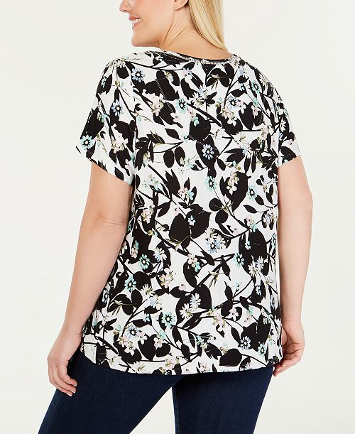 Tommy Hilfiger Plus Size Ladder-Trim T-Shirt
