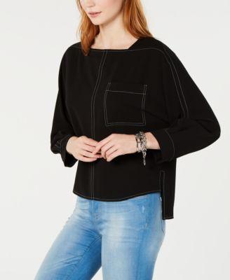 L/S TOP W/STITCHING - TopLine Fashion Lounge