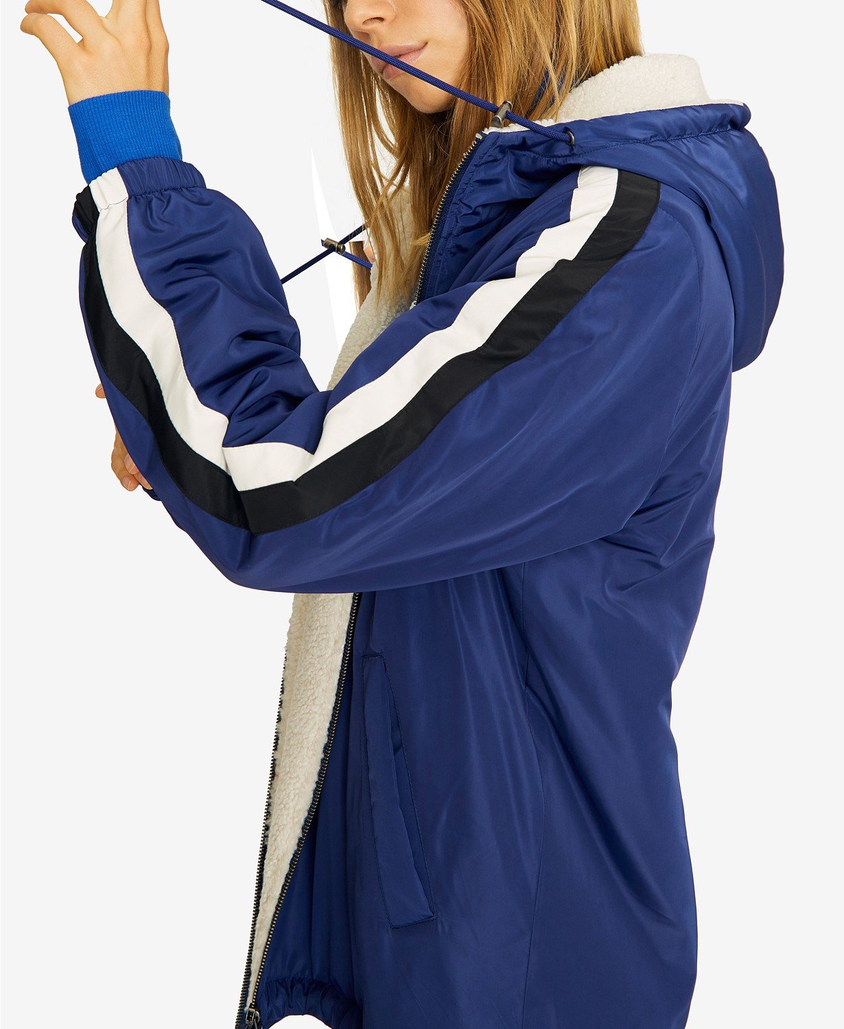 Sanctuary Womens Sport Winter Hooded Parka Coat