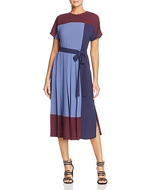 BOSS Hugo Hidesa Pleated Sleeveless MIDI Dress - TopLine Fashion Lounge