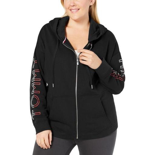 Tommy Hilfiger Sport Plus Size Zip-Front Hooded Sweatshirt