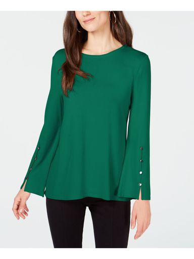 Alfani Hardware-Sleeve Top