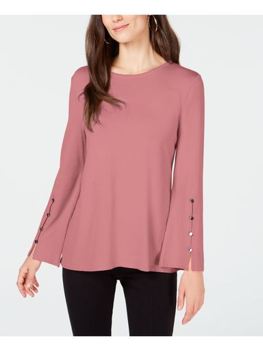 Alfani Hardware-Sleeve Top