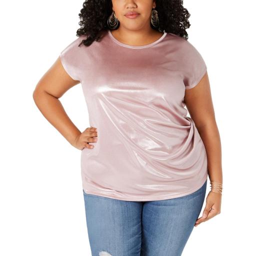 I.N.C. Metallic Twisted T-Shirt