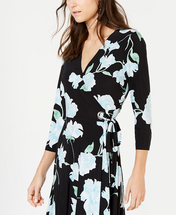 INC Floral Wrap Dress