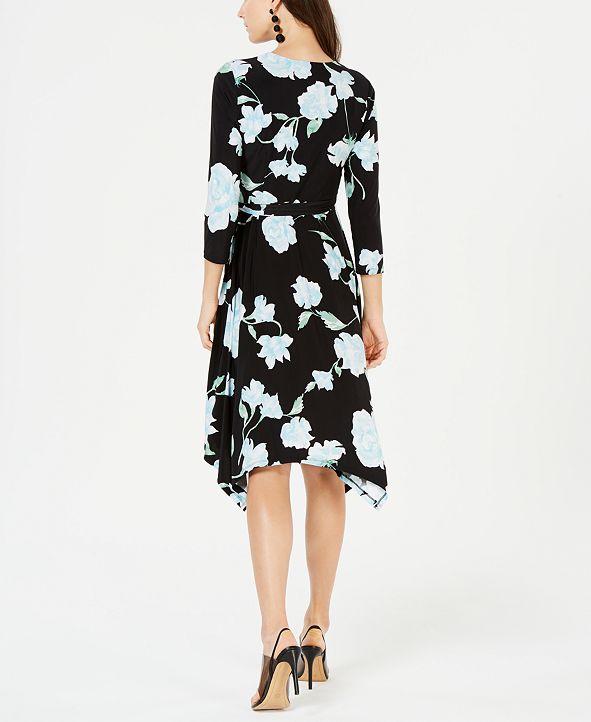 INC Floral Wrap Dress
