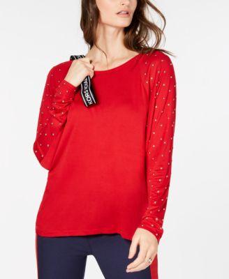 HT STUD UNEVN HEM TOP - TopLine Fashion Lounge