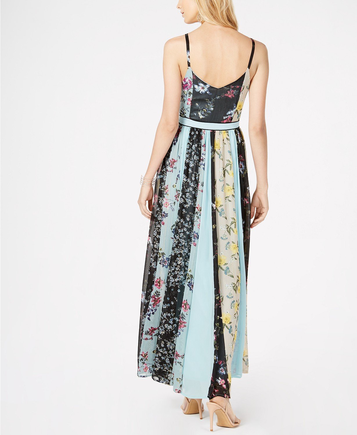 I.n.c. V-Neck Patchwork Maxi Dress - TopLine Fashion Lounge