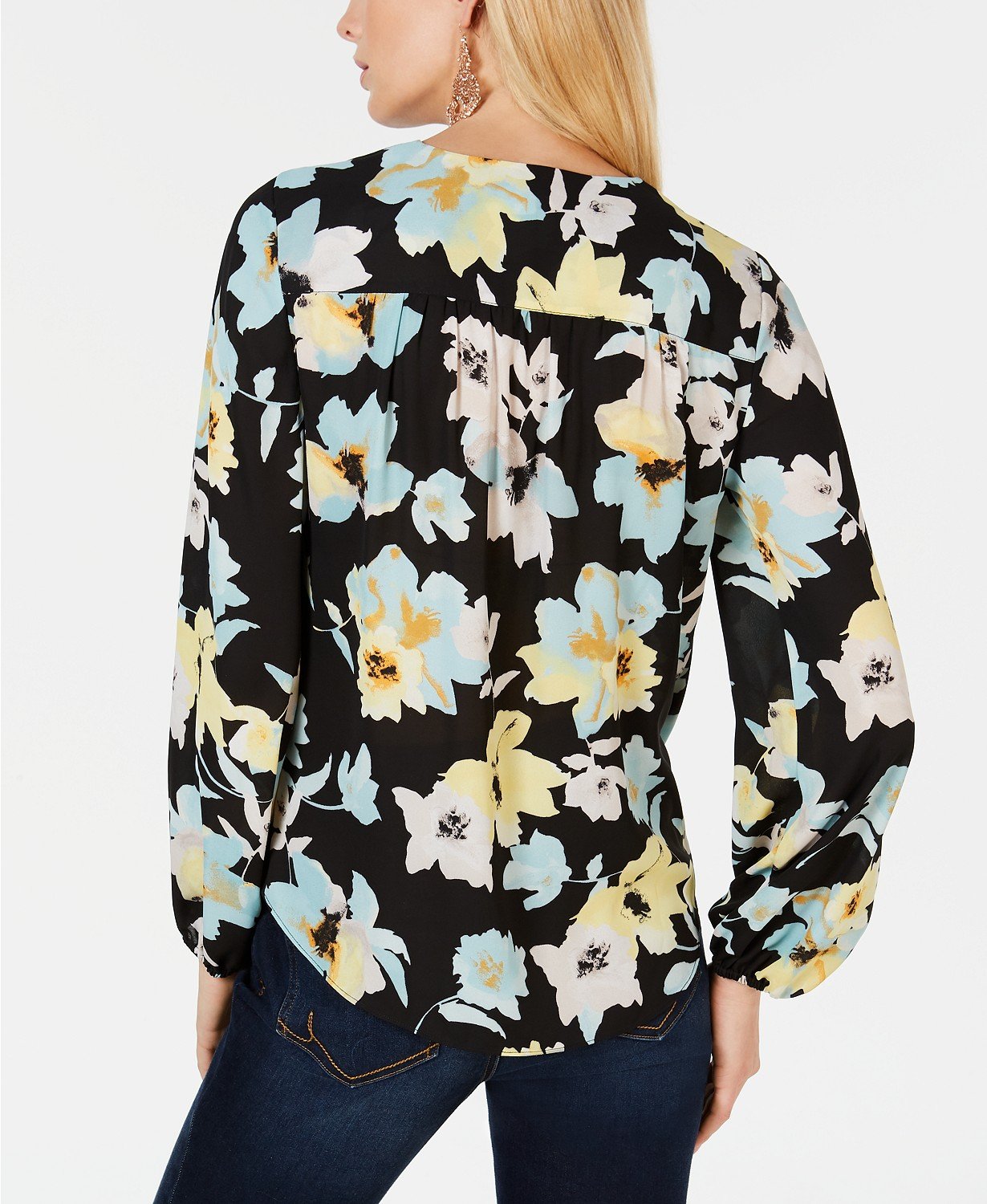 I.n.c. Floral Surplice Top - TopLine Fashion Lounge