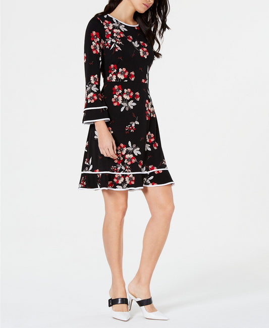 Alfani Floral-Print Fit & Flare Dress - TopLine Fashion Lounge