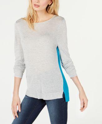 I.n.c. Two-Toned Colorblock Sweater - TopLine Fashion Lounge