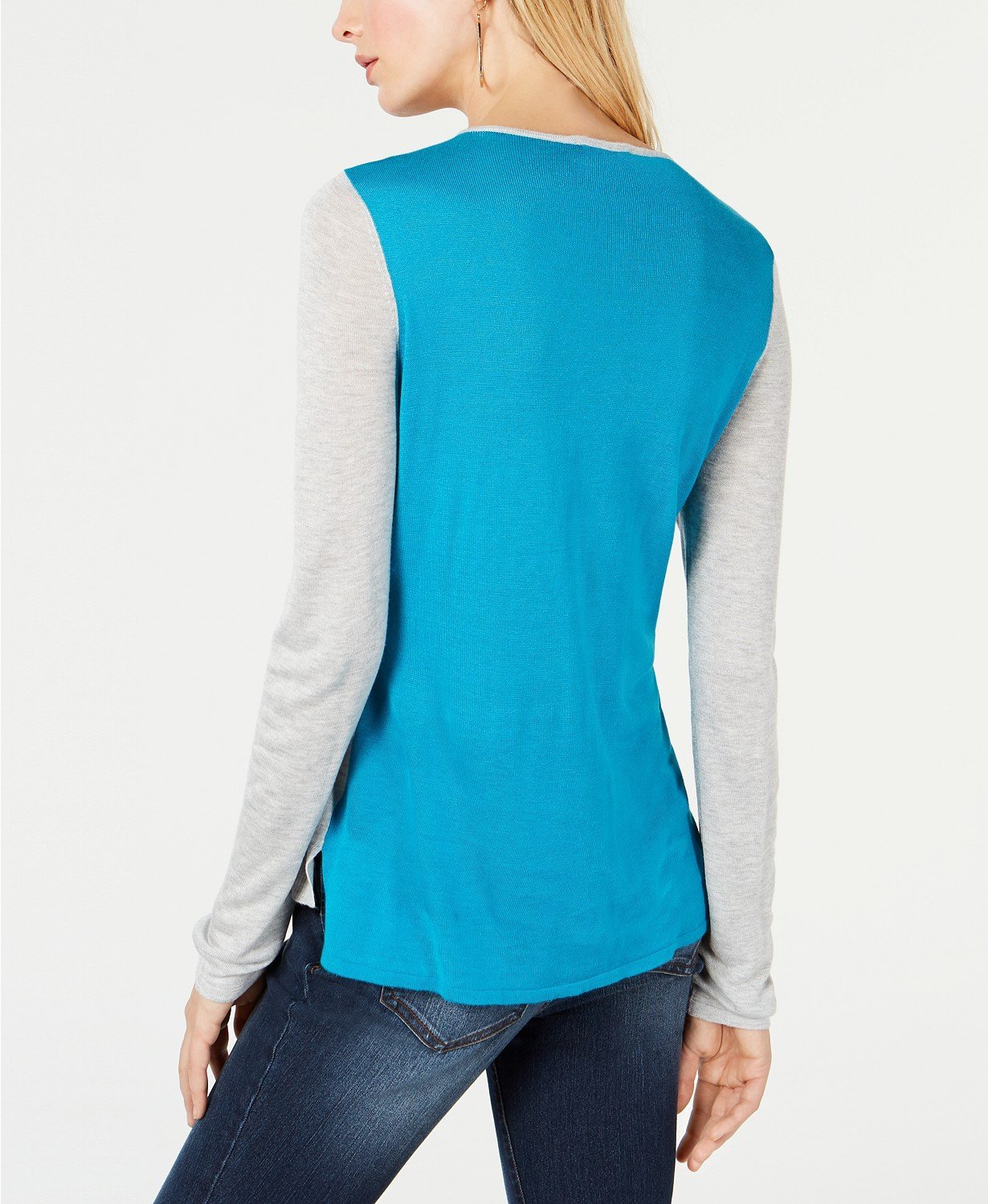 I.n.c. Two-Toned Colorblock Sweater - TopLine Fashion Lounge