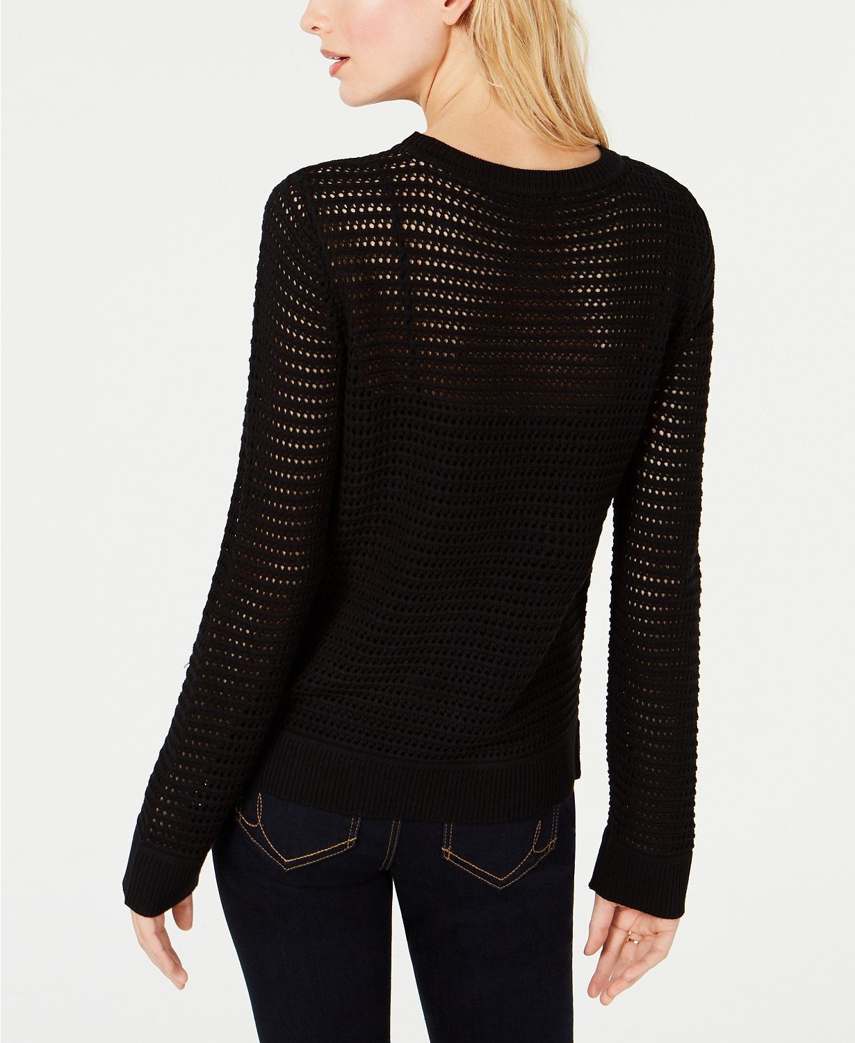 I.n.c. Open-Knit Crewneck Sweater - TopLine Fashion Lounge