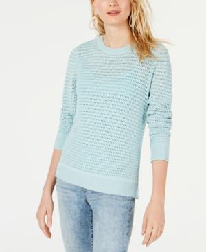 I.n.c. Open-Knit Crewneck Sweater - TopLine Fashion Lounge