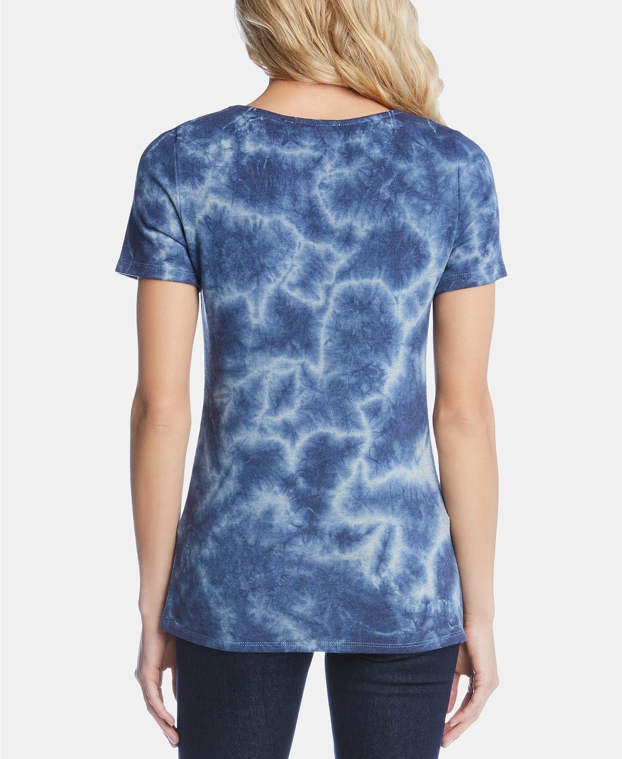 Karen Kane Short-Sleeve Tie-Dye Top - TopLine Fashion Lounge