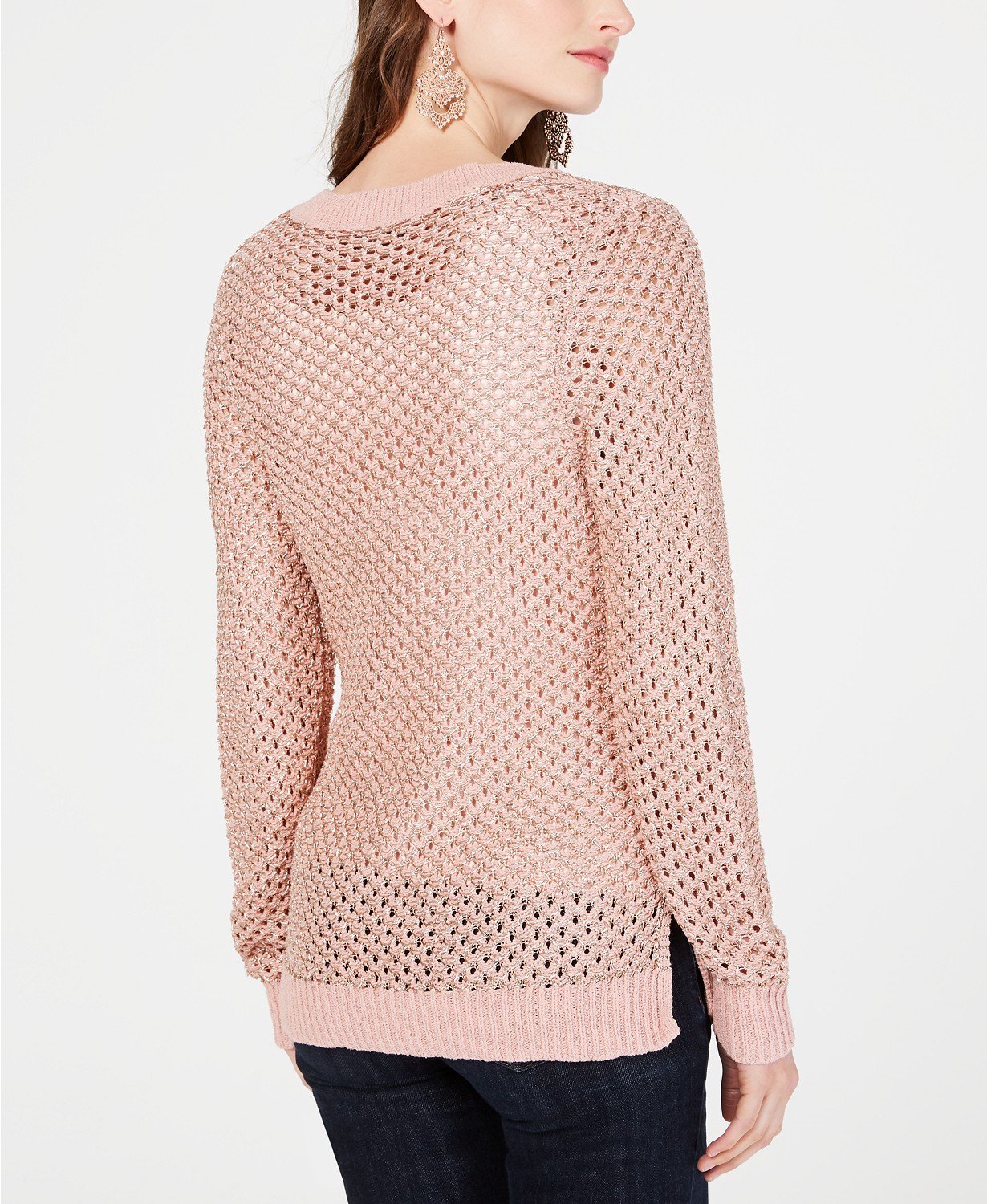 I.n.c. Pointelle Pullover Sweater - TopLine Fashion Lounge