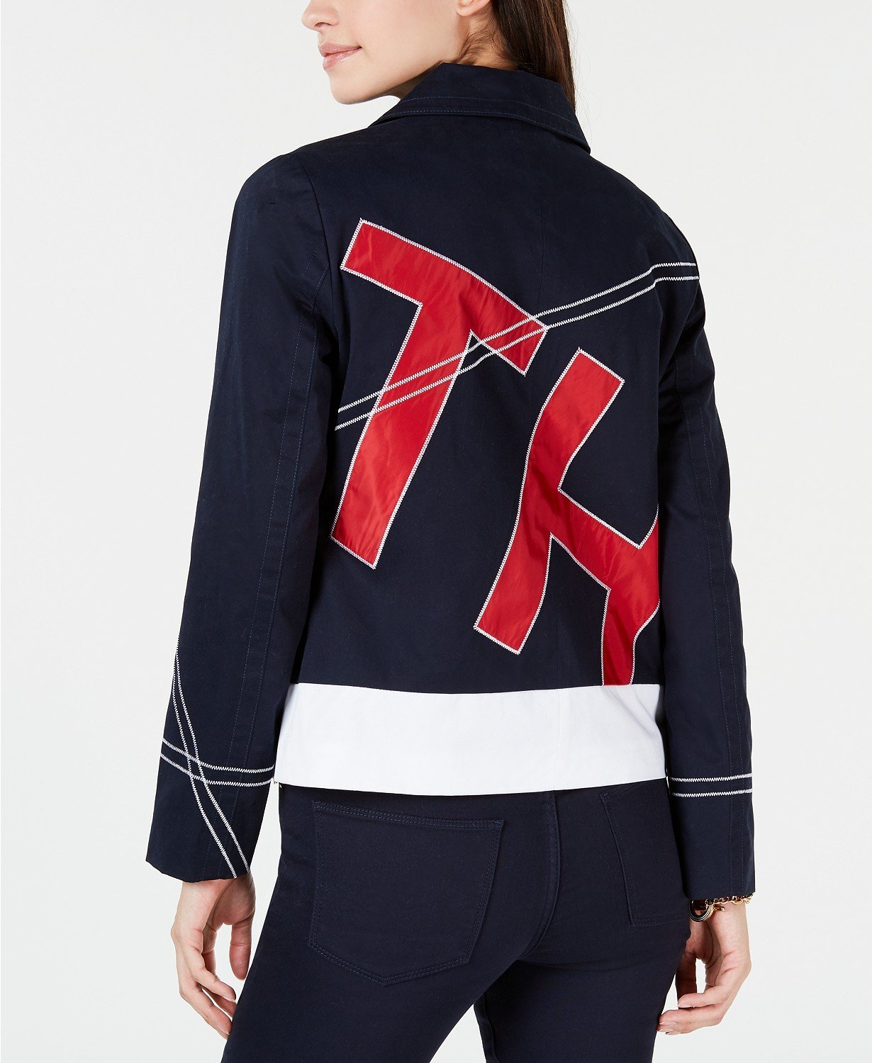Tommy Hilfiger Colorblocked Logo Jacket - Sky Captain - TopLine Fashion Lounge