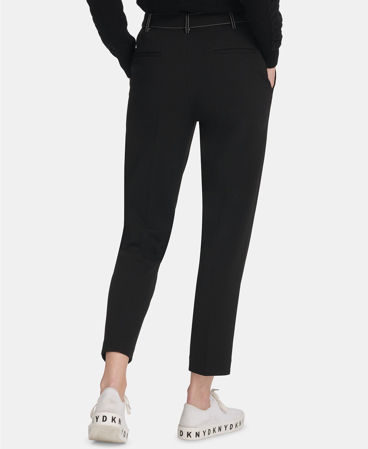 Dkny Tie-Waist Straight-Leg Pants - TopLine Fashion Lounge
