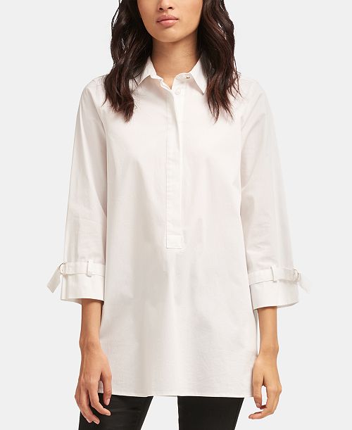 DKNY Strapping-Hardware-Sleeve Top