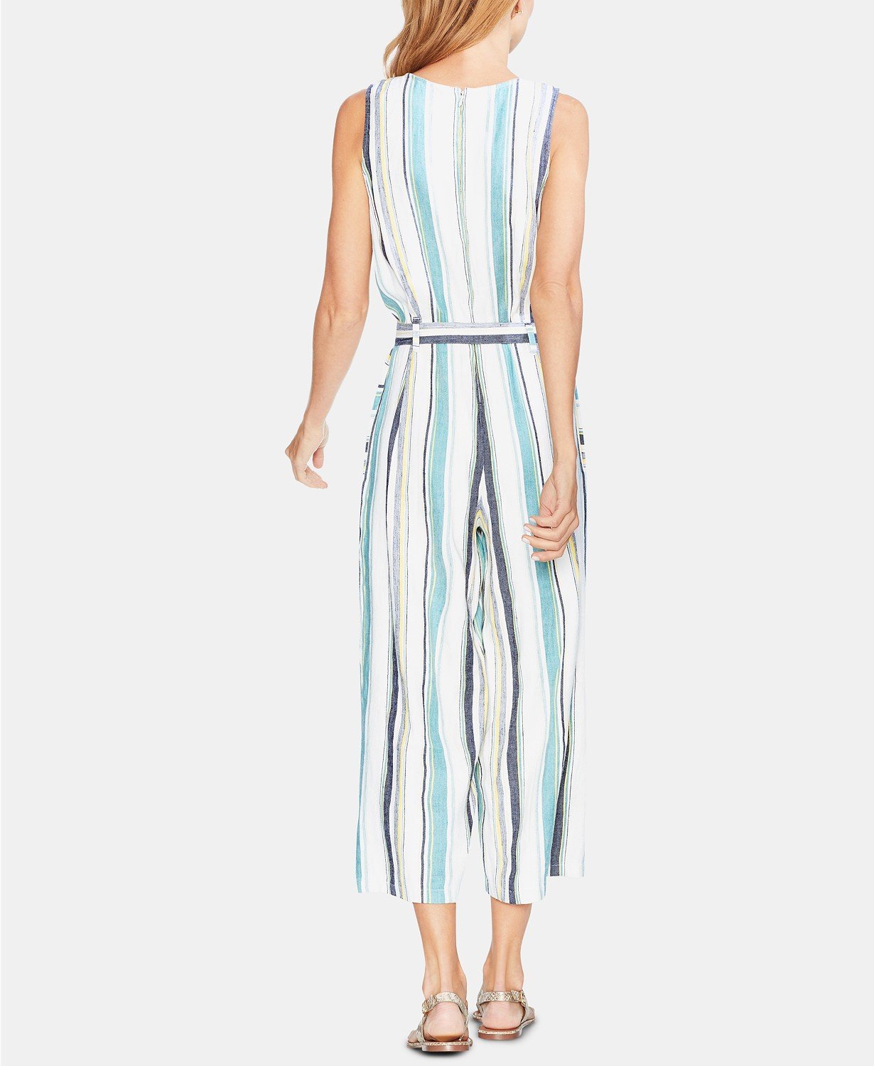 Vince Camuto Striped Sleeveless Jumpsuit - TopLine Fashion Lounge