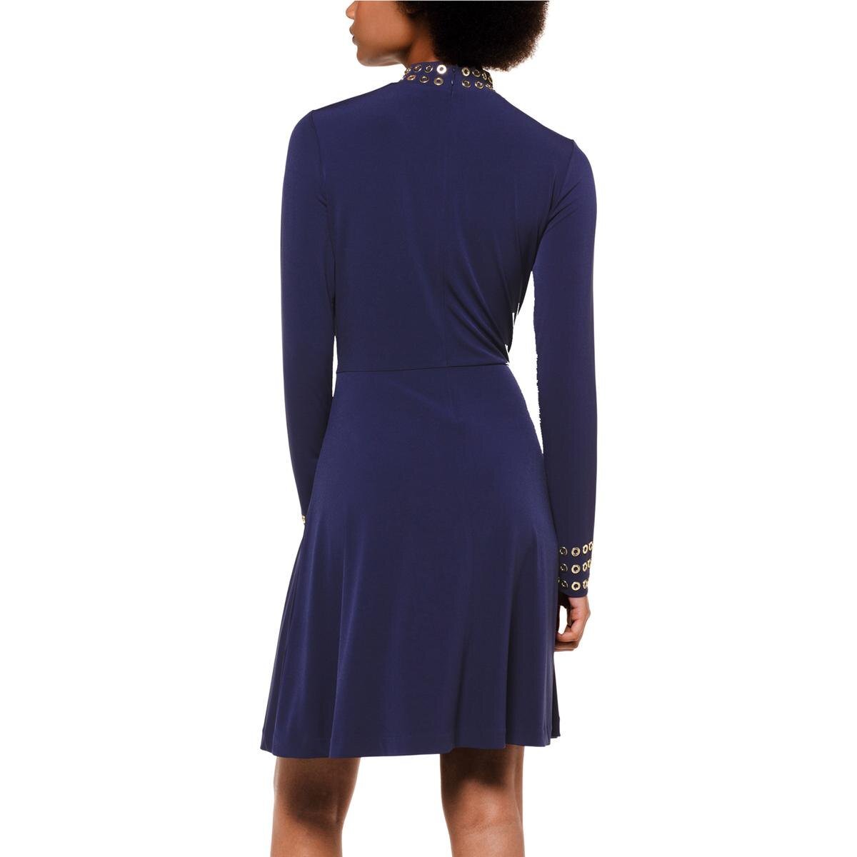 MICHAEL Michael Kors Womens Grommet Mock Neck Mini