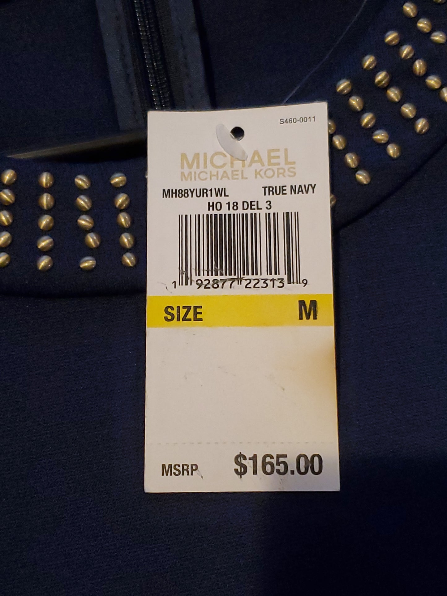 MICHAEL MICHAEL KORS Ponte Stud Sheath Dress In True Navy