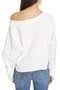 Free People Josie Waffle-Knit Top Ivory L -