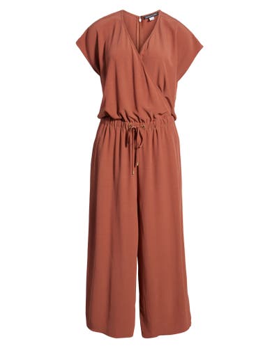 Eileen Fisher Wide Leg Jumpsuit (Russet) Women's Jumpsuit & Rompers One Piece
