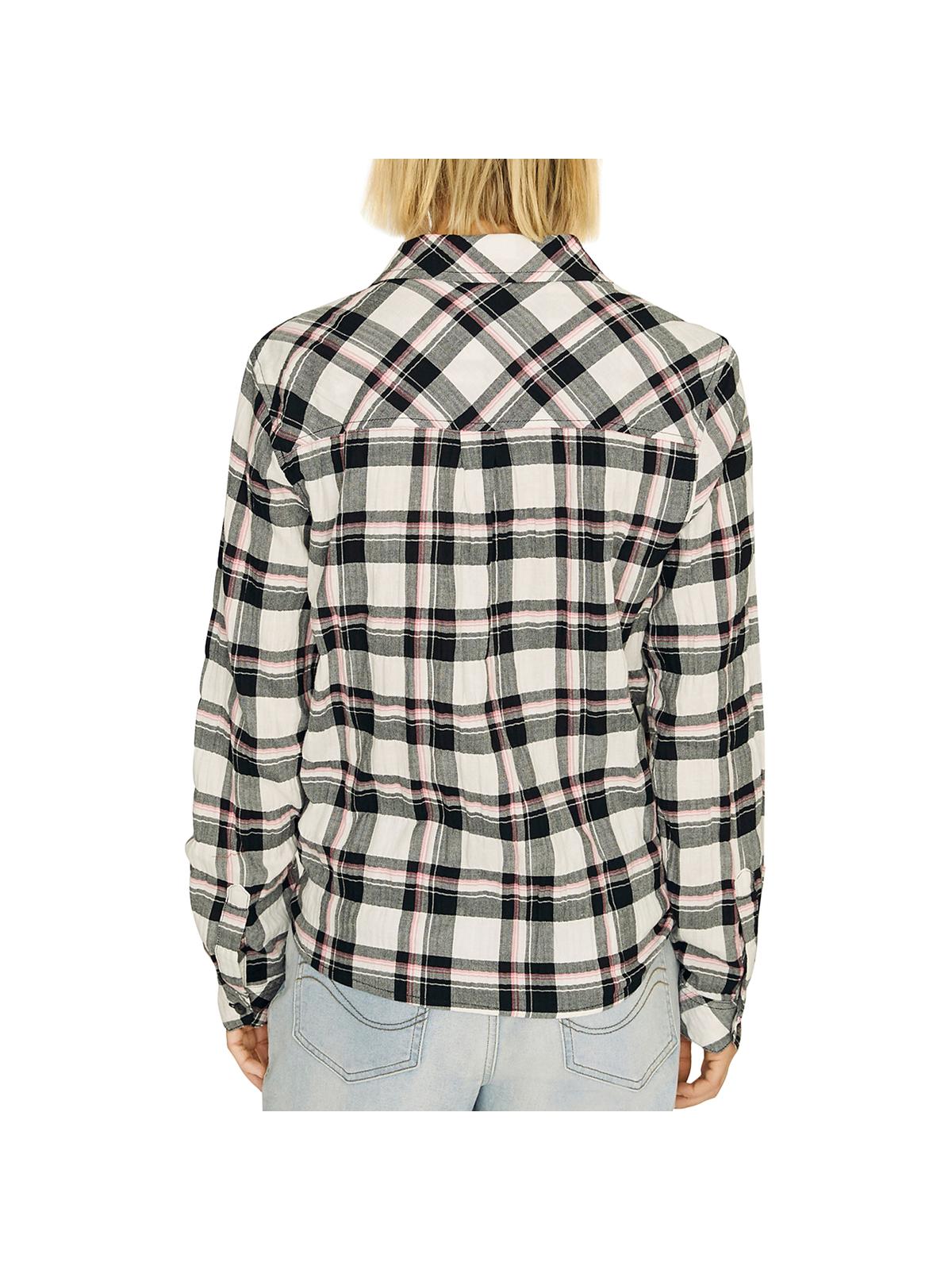 Sanctuary Womens Haley Tie Front Plaid Blouse - TopLine Fashion Lounge