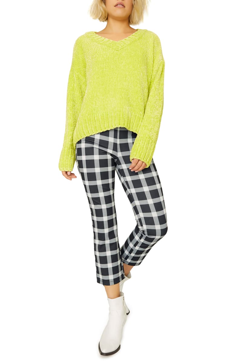 Sanctuary Womens Cyber Disco Plaid Cropped Leggings - TopLine Fashion Lounge